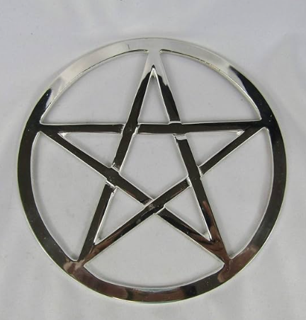 Cut-Out Pentagram altar tile 5 3/4"