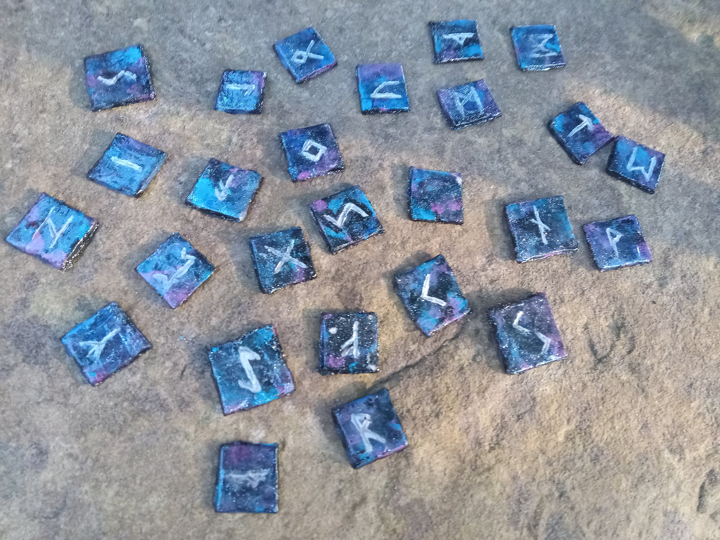 Homemade Galaxy Runes - Burning Times Candles