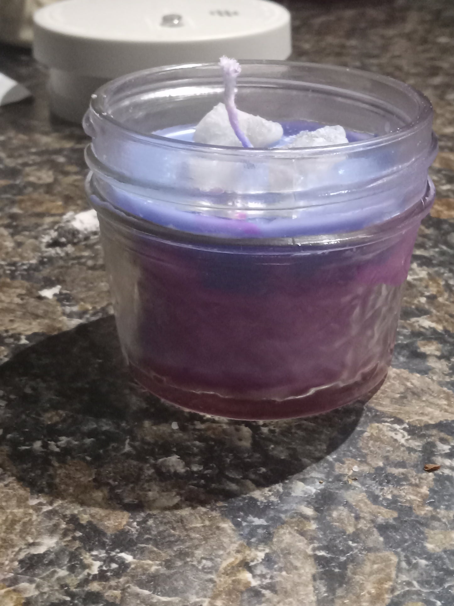 Ombre pink & blue small jar