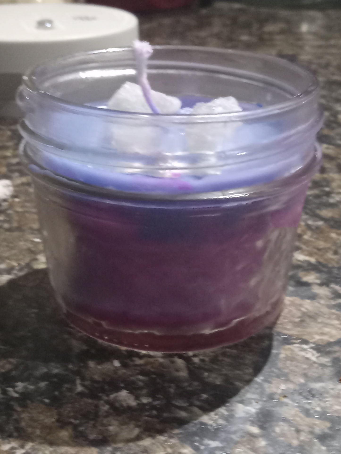 Ombre pink & blue small jar