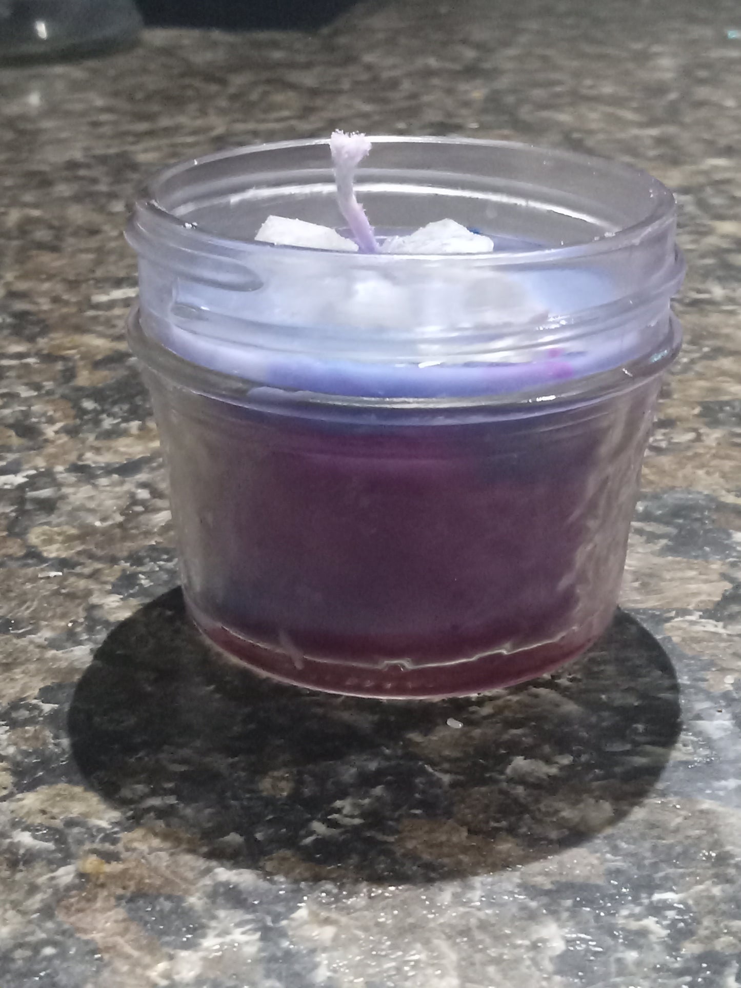 Ombre pink & blue small jar