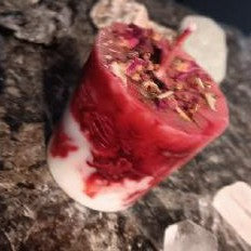 Red Marbled Votive