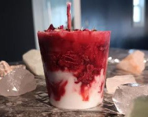 Red Marbled Votive