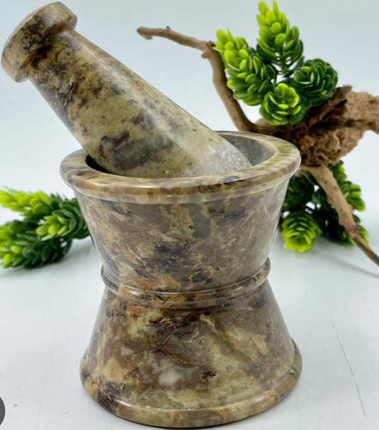 Traditional Soapstone mortar & pestle set