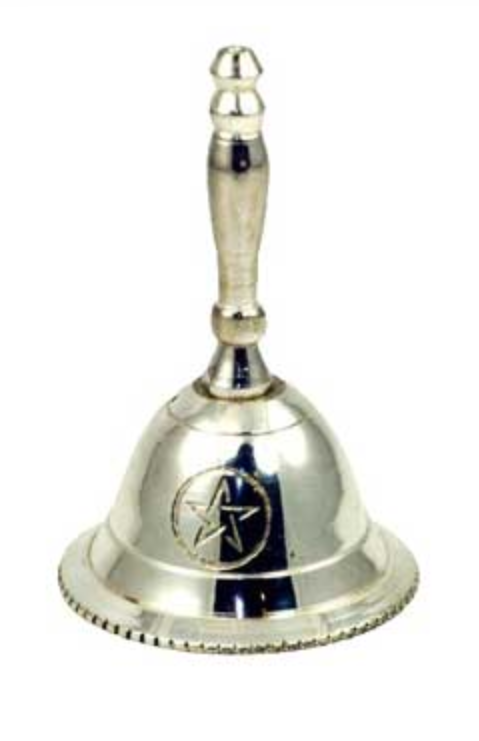 Altar Bell with Pentagram Design 2 1/2"