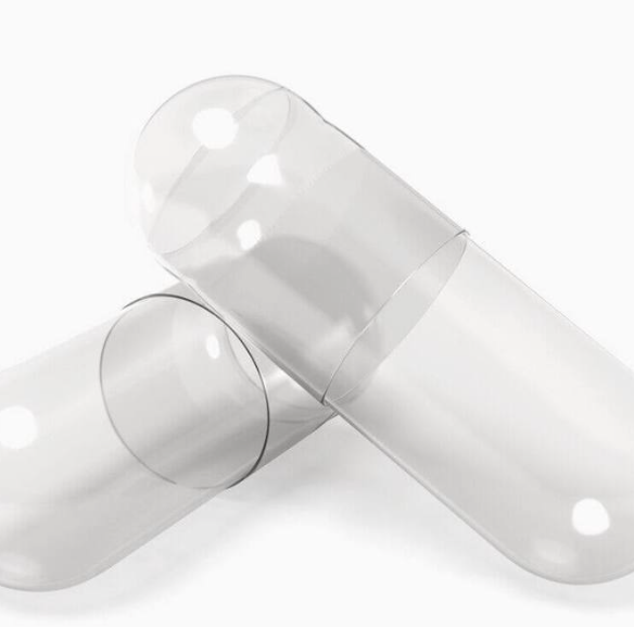 Capsules/500 Pkg 500 mg capacity per capsule clear