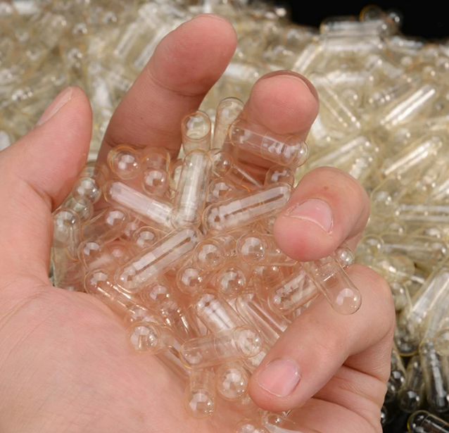 Capsules/500 Pkg 500 mg capacity per capsule clear