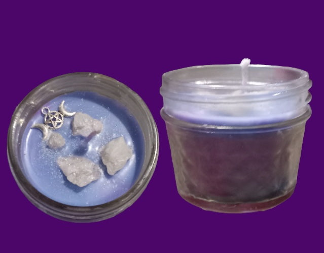 Ombre pink & blue small jar