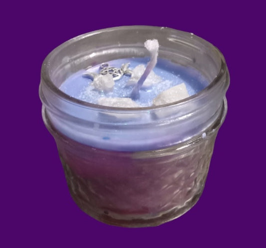 Ombre pink & blue small jar
