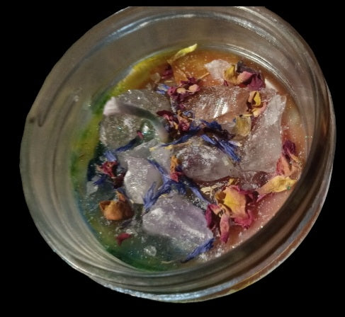 Rainbow Chakra, tye dye Capndles with Chakra healing instructions