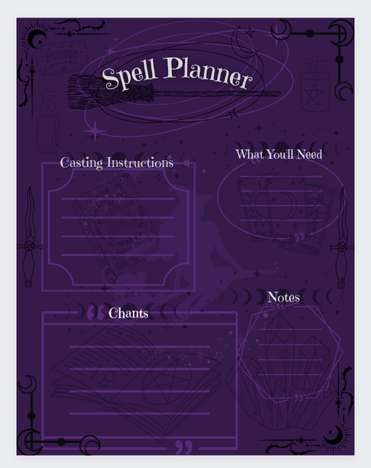 Spell Planner Digital Print
