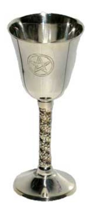Chalice pentagram 6"