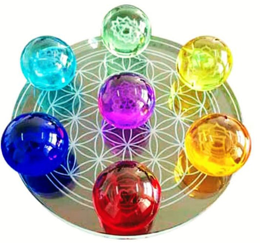 Chakra Crystal Balls - Burning Times Candles
