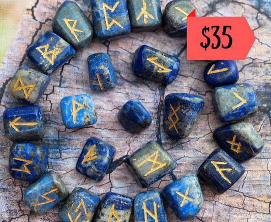 Lapis rune set - Burning Times Candles